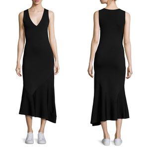 Theory Gardella Lustrate V-Neck Midi Dress